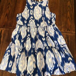 Crown & Ivy Blue and White Sleeveless Sundress